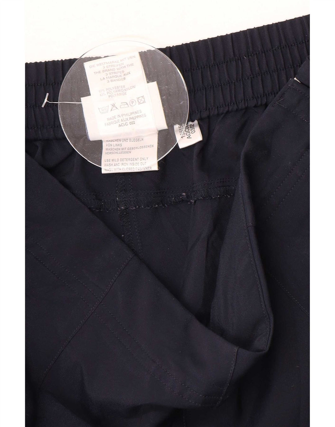 Adidas Dame Capri Bukser UK 14 Medium W30 L21 Navy Blue Polyester
