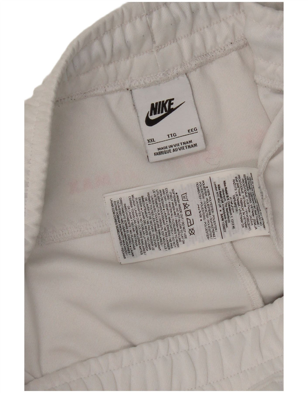 Nike sportsshorts til mænd 2XL hvid polyester