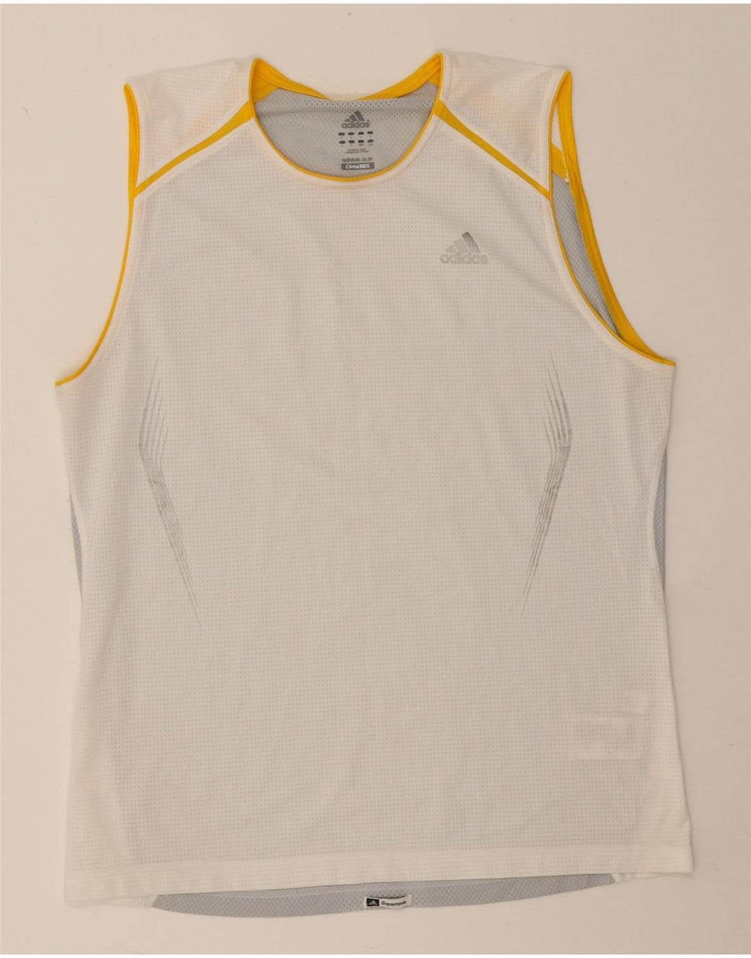 Adidas Herre Clima 365 Vest Top Stor Hvid Polyester