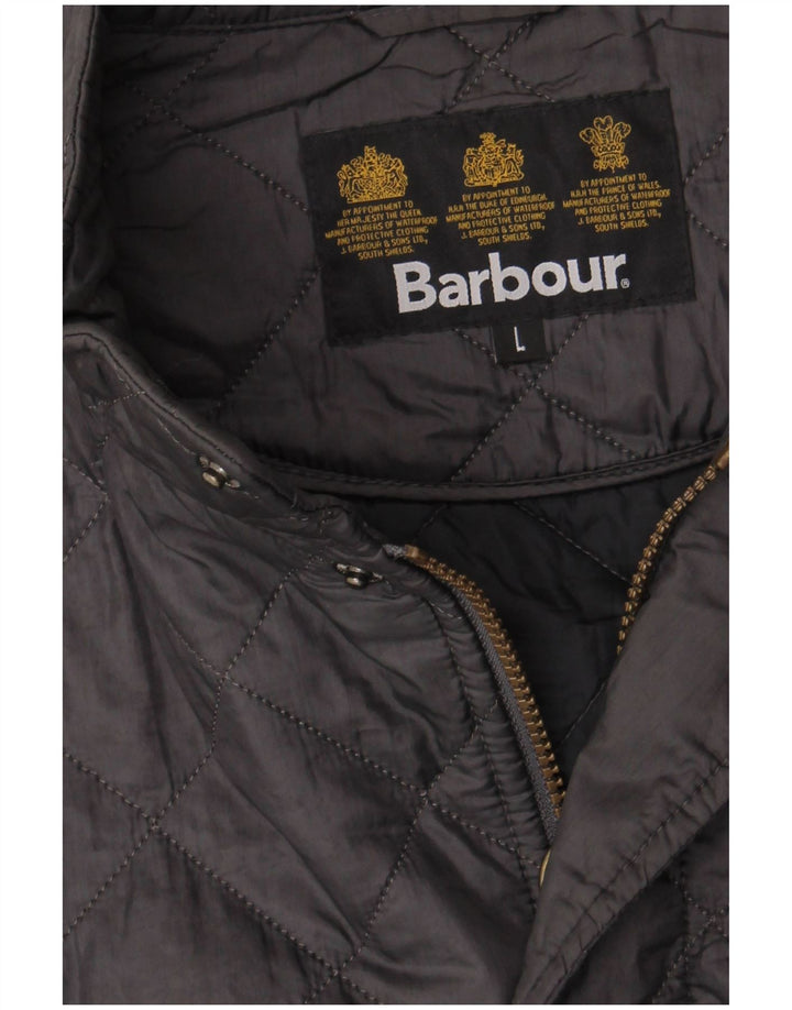 Barbour Herre quiltet jakke UK 40 Large Grå