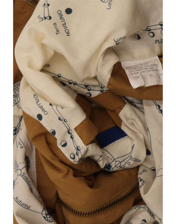 Stratos Herre Hooded Bomber Jacket UK 40 Large Beige Polyester