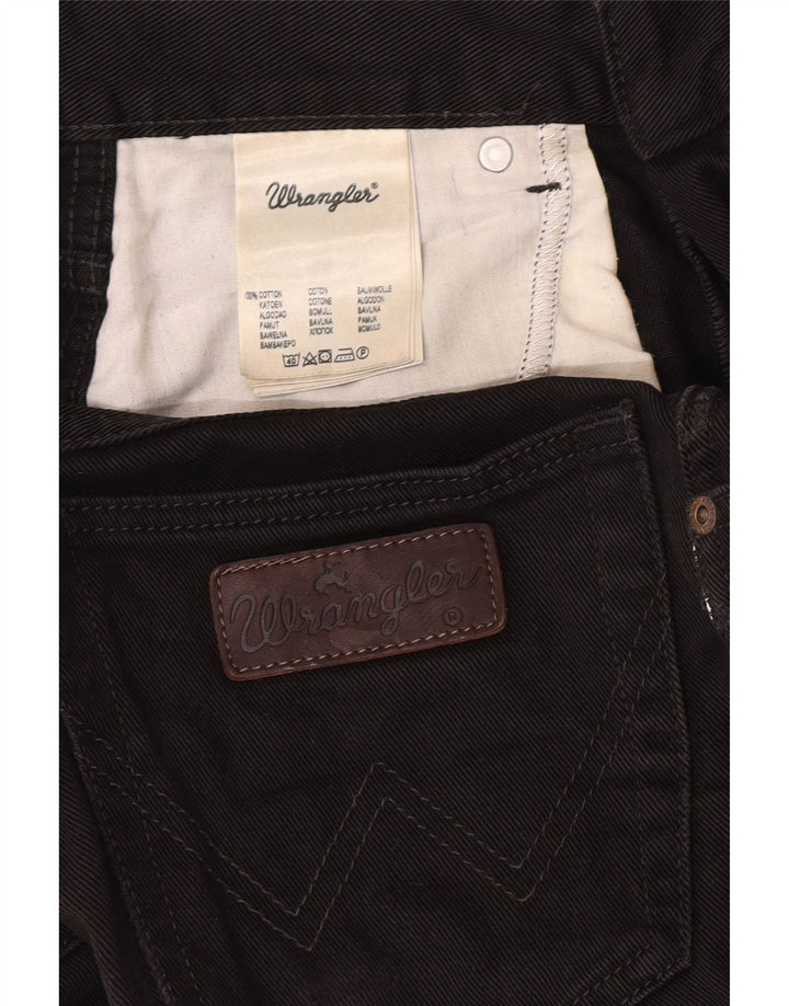 Wrangler Herre Texas Straight Jeans W30 L32 Sort Bomuld
