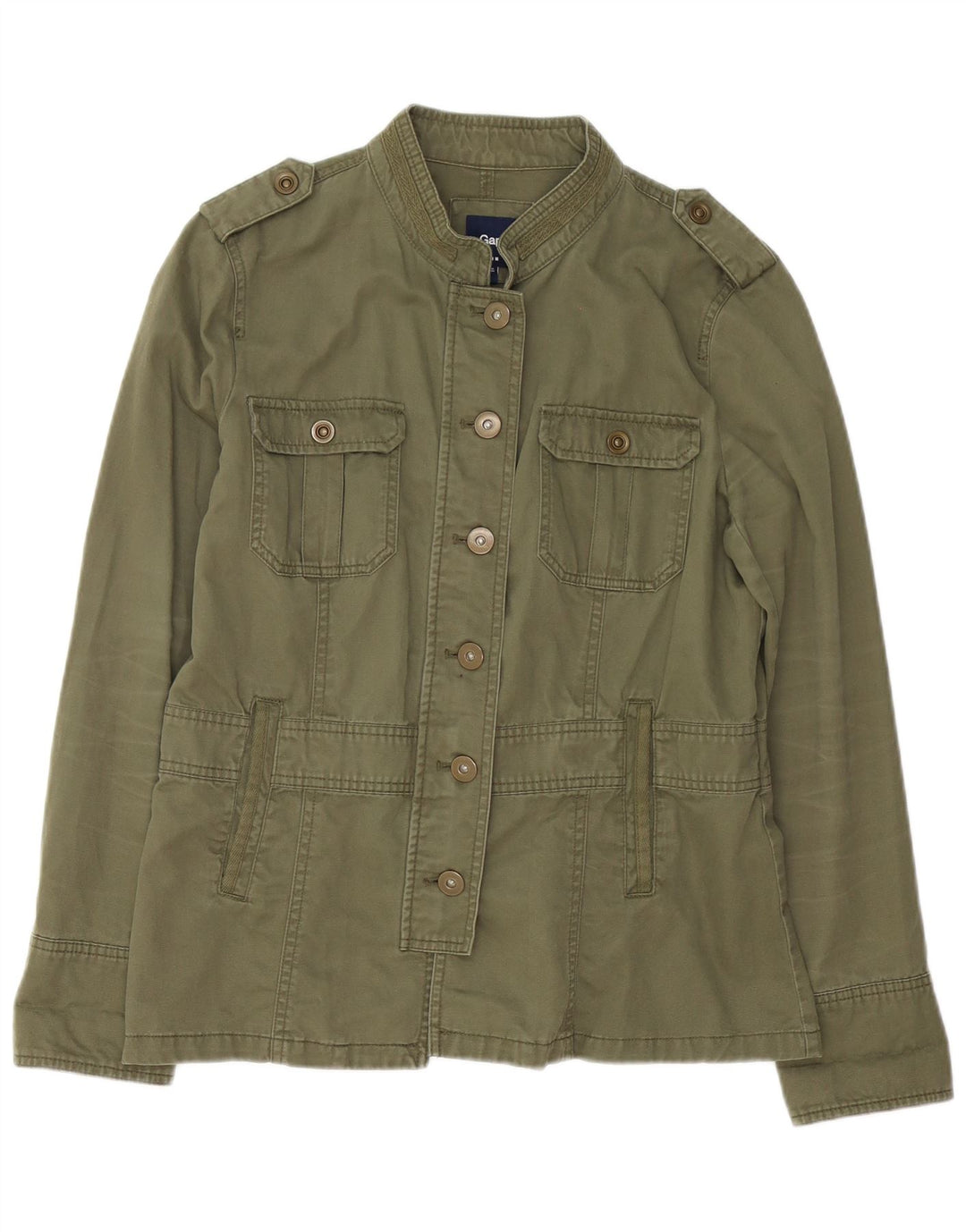 Gap Dame Military Jacket UK 14 Medium Khaki Cotton