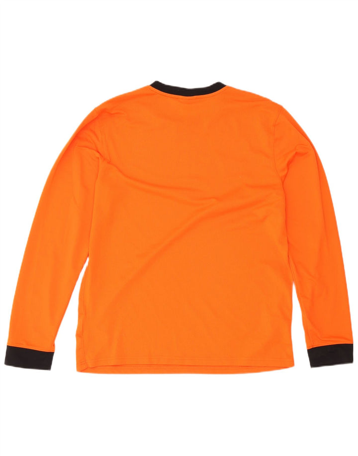 Nike Herre Dri Fit Top Langærmet Stor Orange Colourblock Polyester