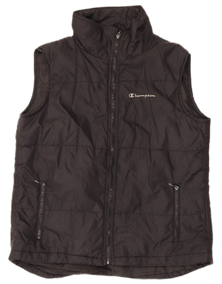 Champion Womens Polstret Gilet UK 14 Large Black Nylon