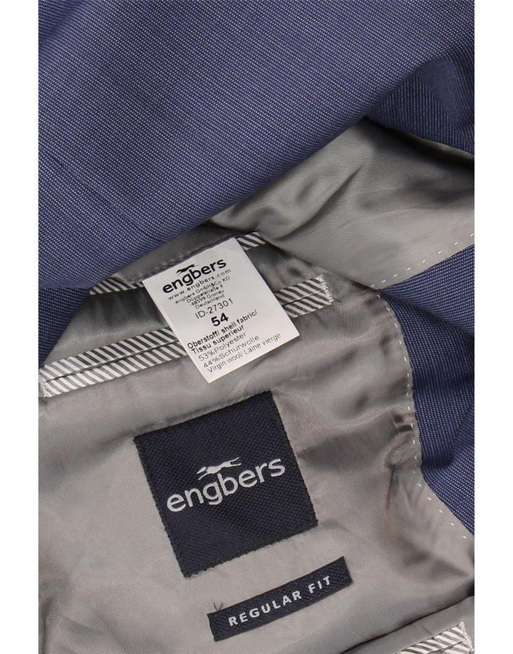 Engbers Herre 2 Knaps Blazer Jakke IT 54 2XL Blå Polyester