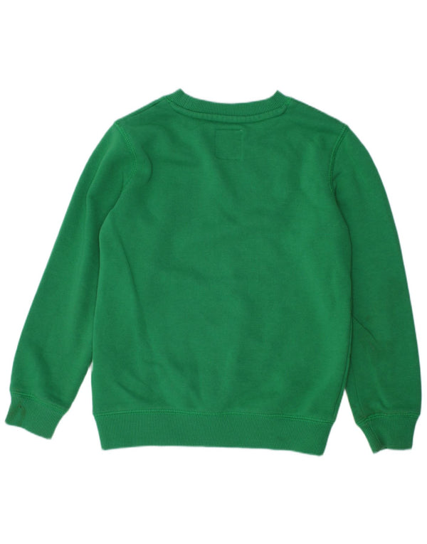 LEVI'S Boys Grafisk Sweatshirt Jumper 5-6 år Grøn Bomuld