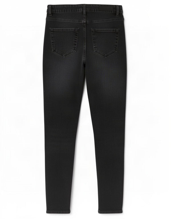 Superdry Womens High Rise Super Skinny Jeans W28 L30 Sort Bomuld