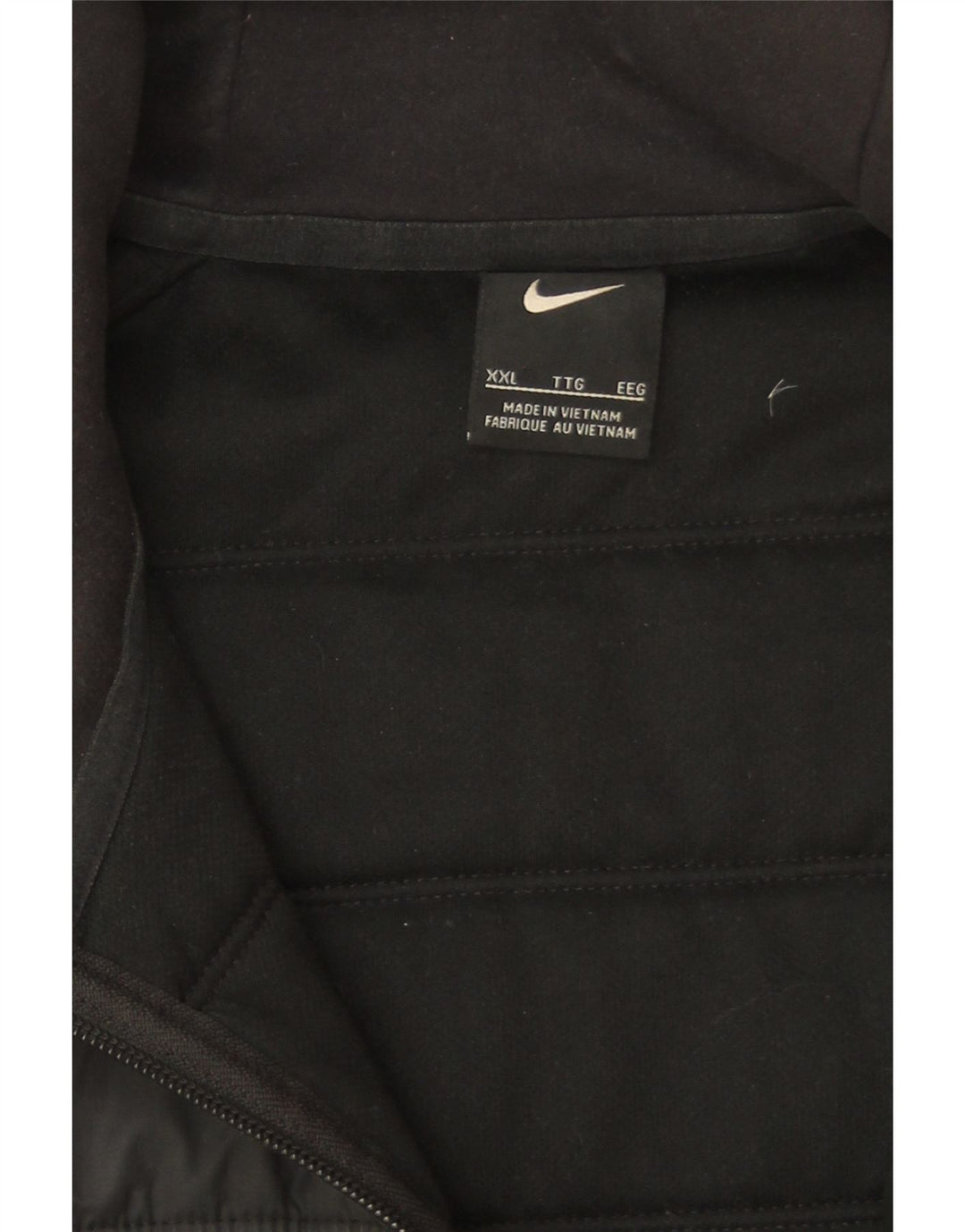 Nike Polstret hættejakke til mænd UK 44 2XL sort polyester