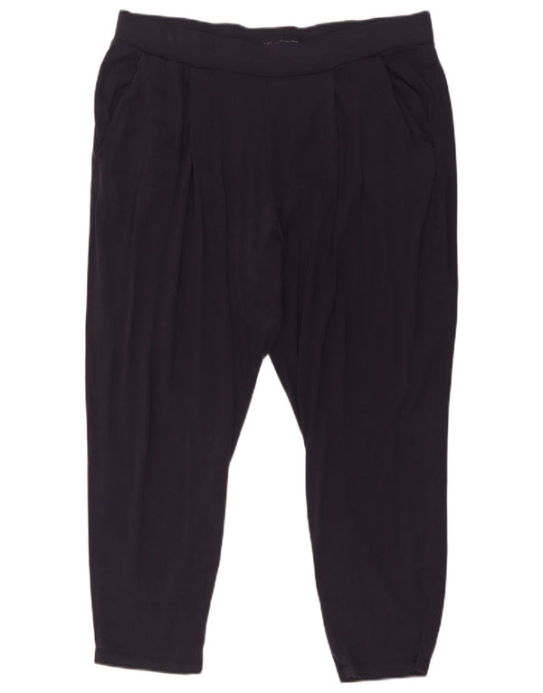 Marks & Spencer, koniske cropped bukser til kvinder UK 18 XL W34 L25 Marineblå