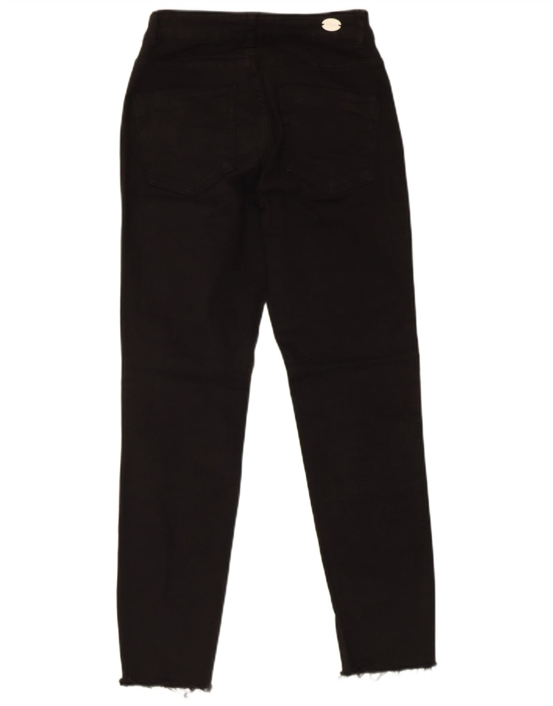 ZARA Womens Cropped Jeans EU 36 XS W26 L25 Black