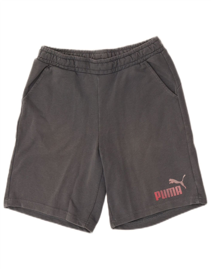 Puma drenge grafiske sportsshorts 11-12 år Grå