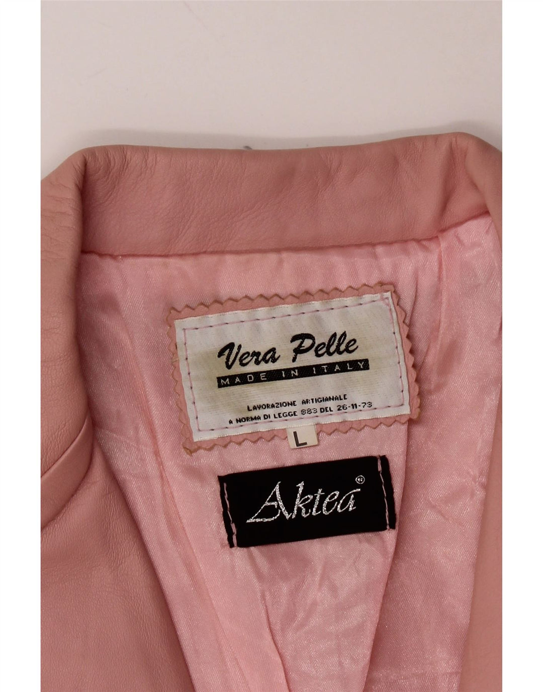 LAVORAZIONE ARTIGIANALE Dame 1-knaps blazerjakke UK 14 Large Pink