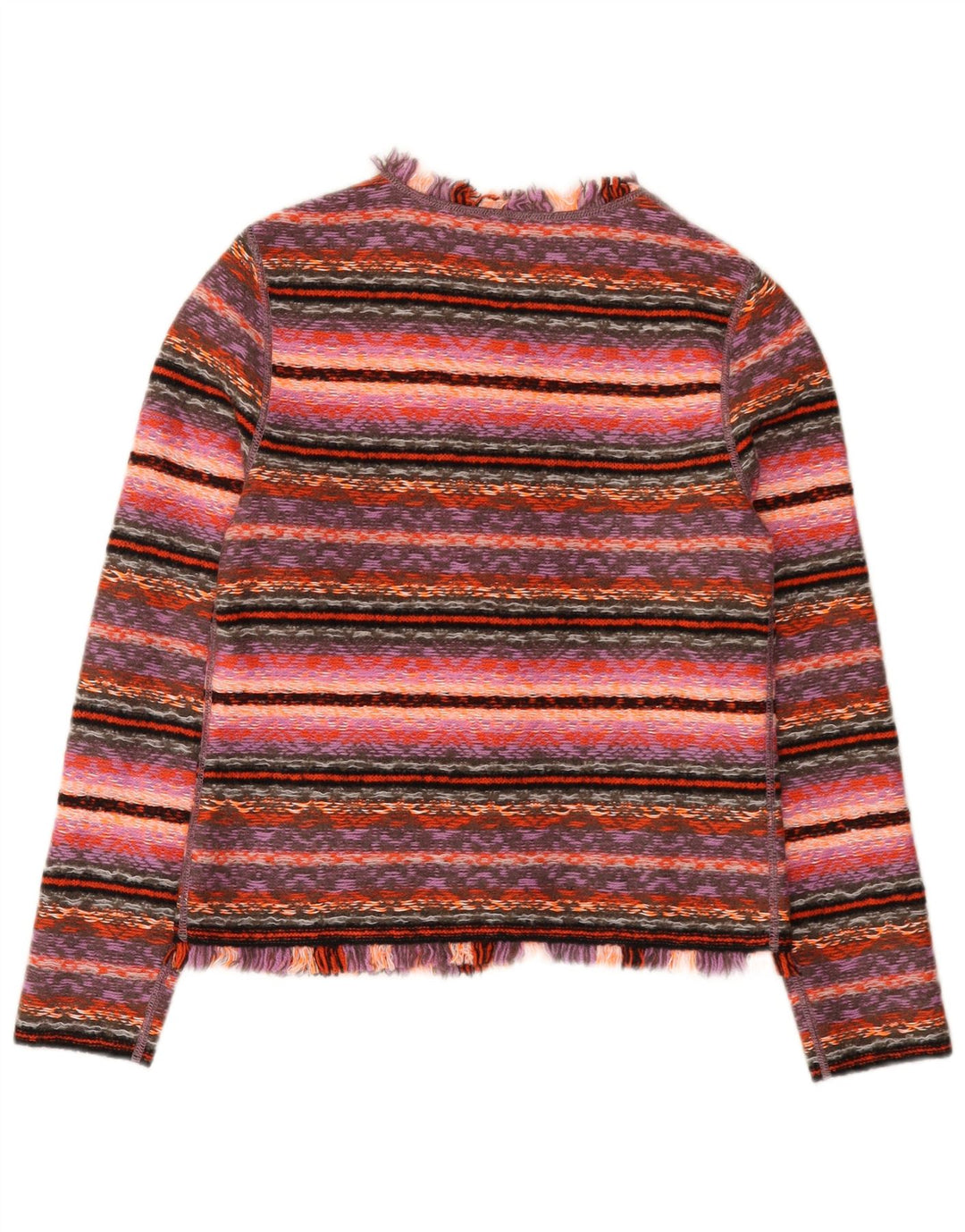 Marccain dame cardigan sweater US 2 XS Pink geometrisk uld