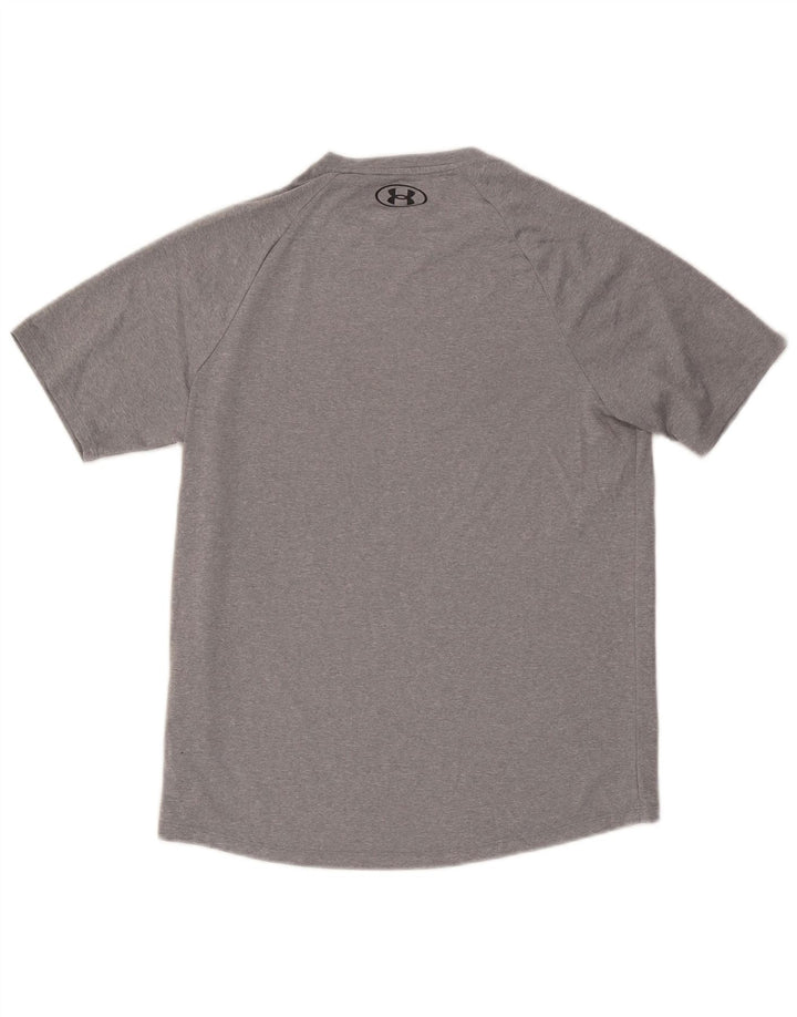 Under Armour Herre T-Shirt Top Lille Grå Polyester