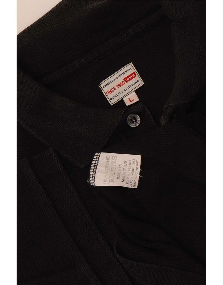 Levi's herre poloshirt Stor sort bomuld