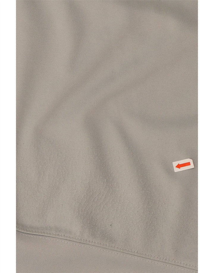 NIKE grafisk sweatshirt med lynlås til mænd, stor grå farveblok