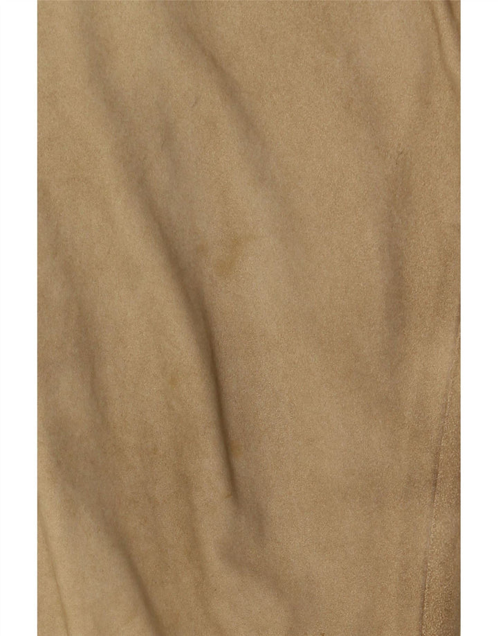 Vintage herre ruskind bomberjakke UK 38 Medium Beige