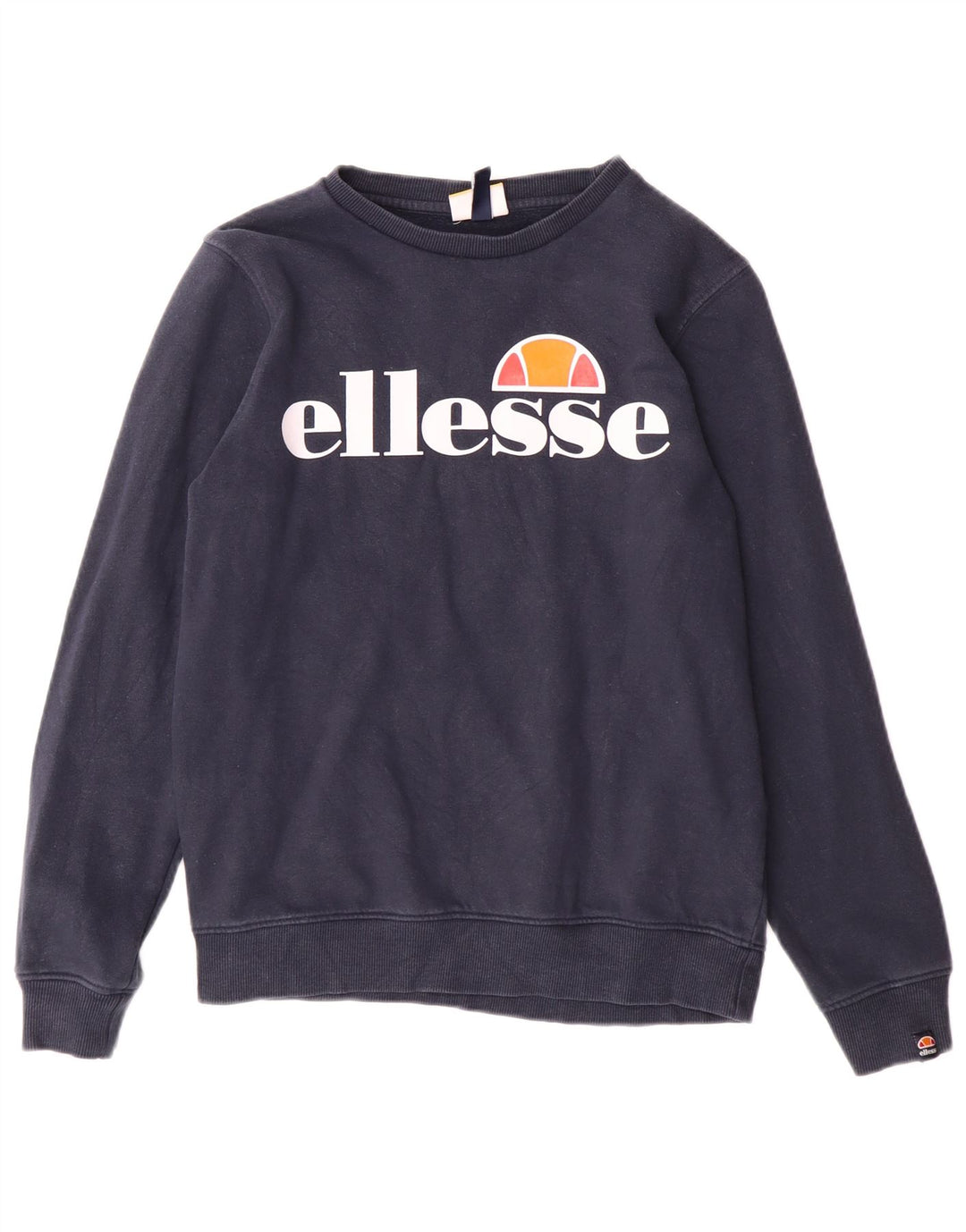 Ellesse Boys Grafisk Sweatshirt Jumper 12-13 År Marineblå Bomuld