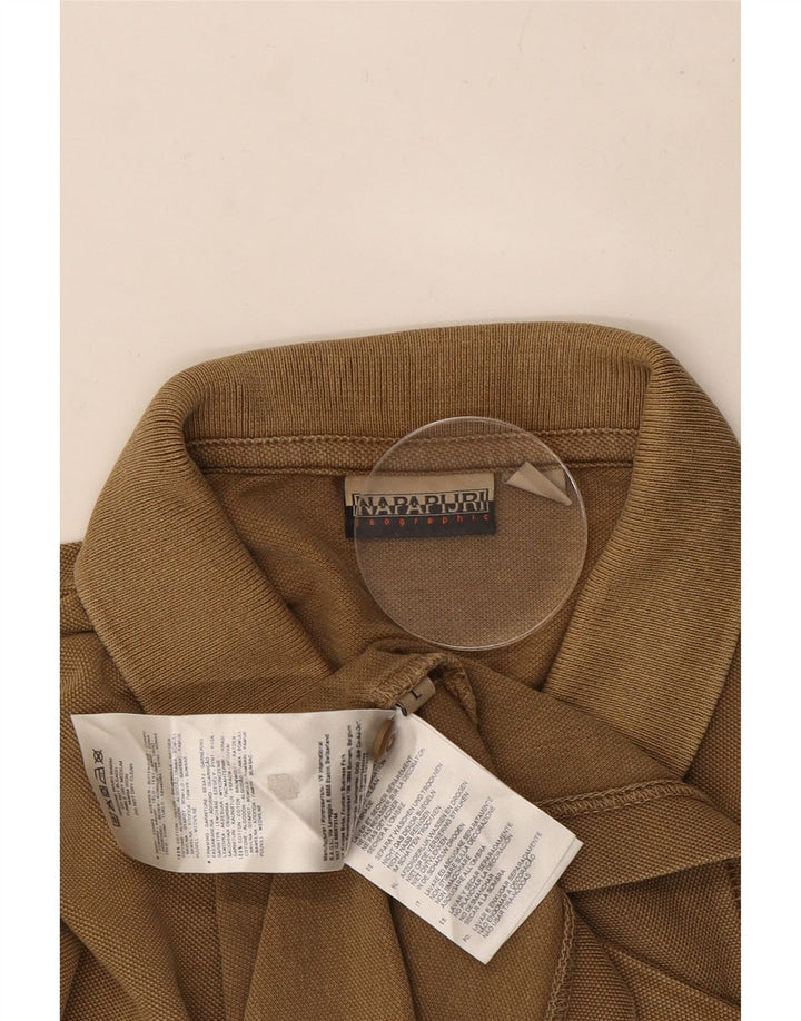 Napapijri herre poloskjorte stor brun