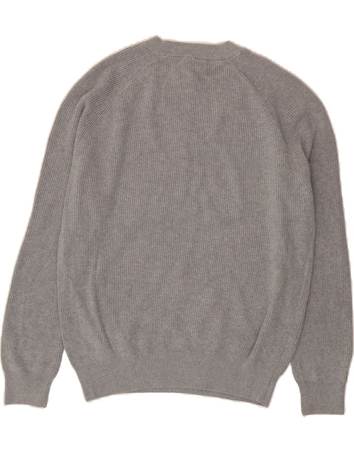 ZARA Mens Crew Neck Jumper Sweater Small Grey Vintage Zara and Second-Hand Zara from Messina Hembry 