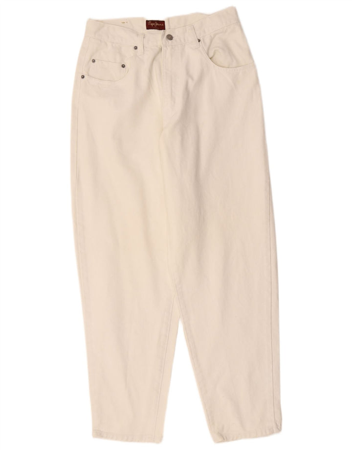 PEPE JEANS Herre tilspidsede jeans W33 L30 Hvid bomuld