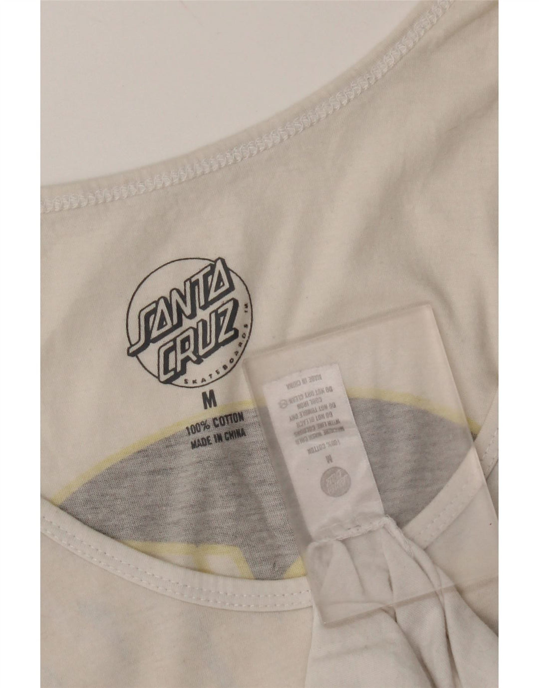 Santa Cruz Herre Grafisk Vest Top Medium Hvid Bomuld