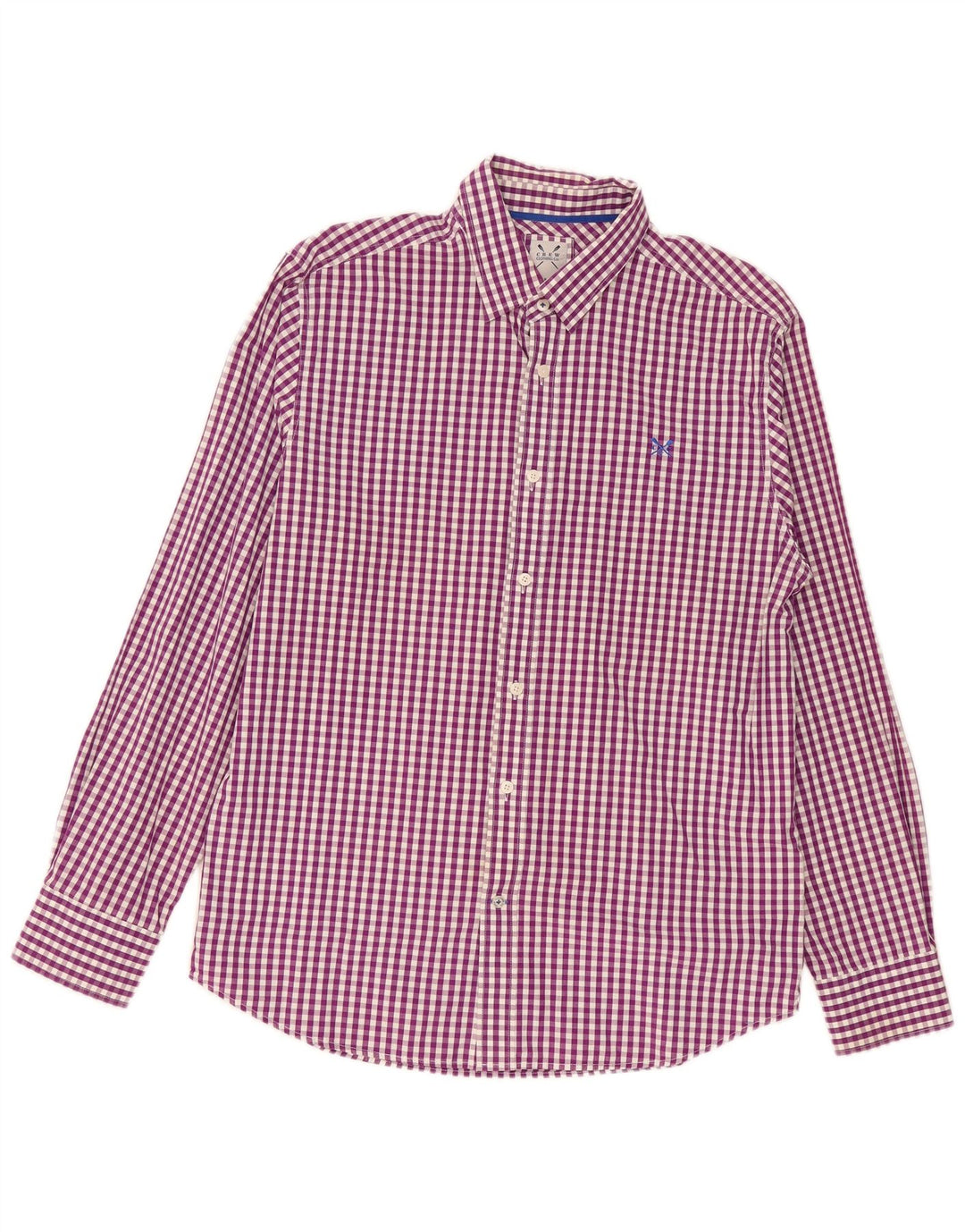 Crew Clothing Herreskjorte Stor lilla Gingham Bomuld