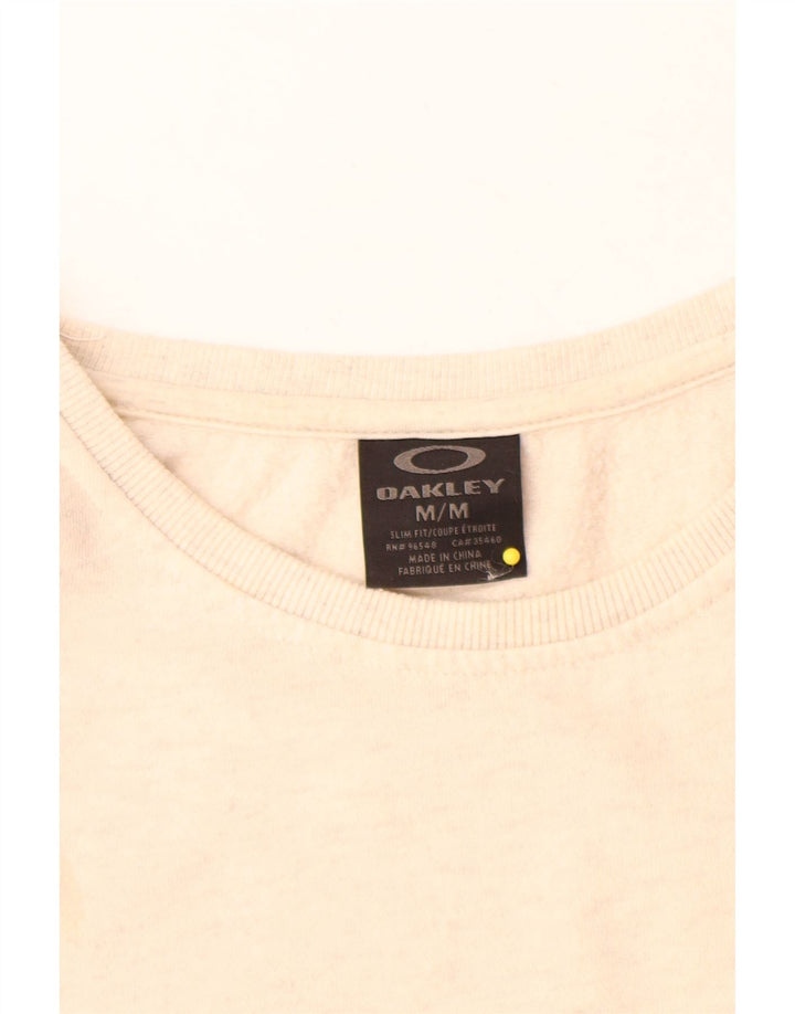 Oakley Herre Sweatshirt Jumper Medium Off White Flecked