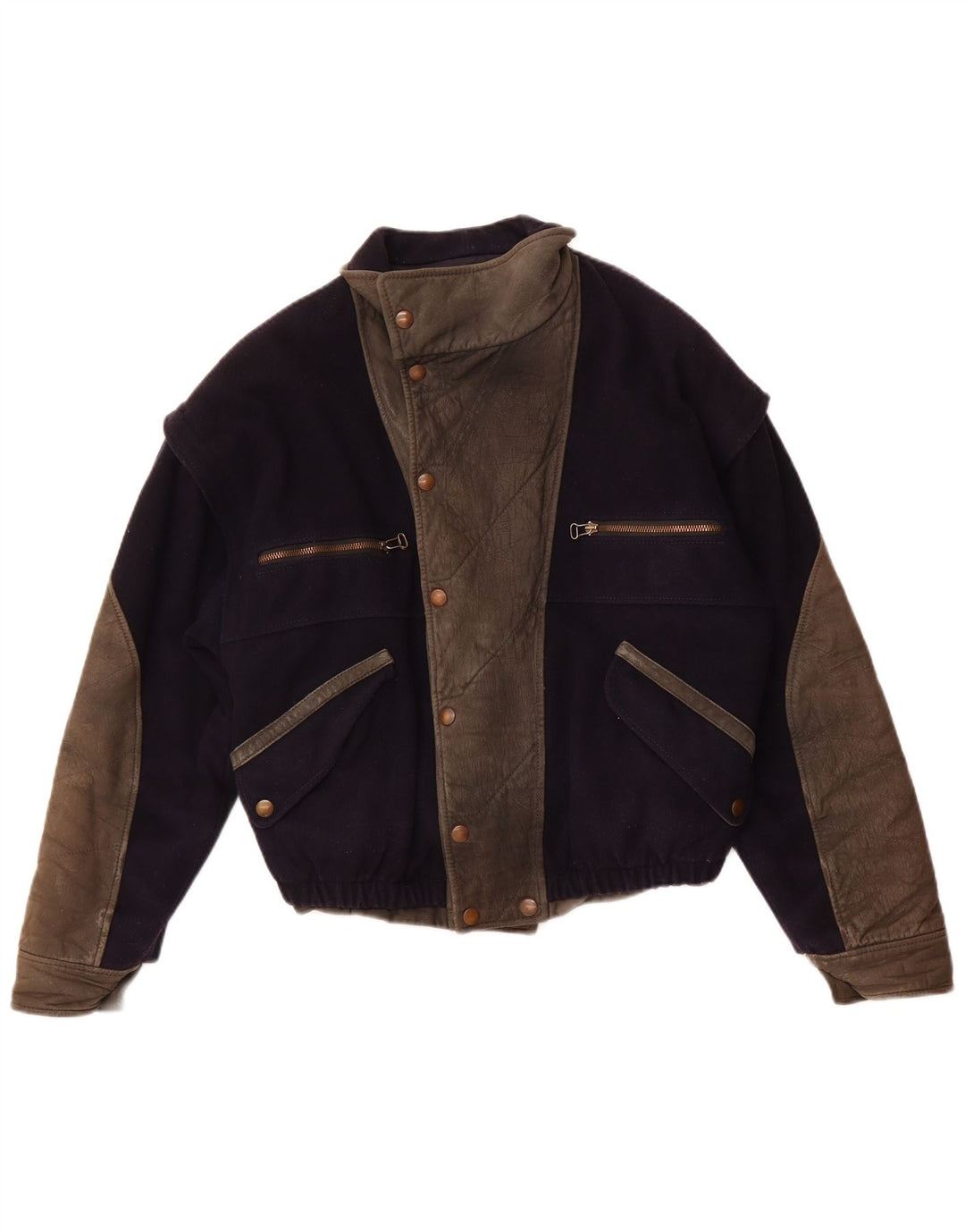 VITTORIO FORTI Bomberjakke til kvinder IT 46 Stor marineblå viskose