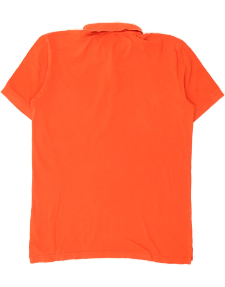 CALVIN KLEIN Mens Polo Shirt Large Orange Cotton Vintage Calvin Klein and Second-Hand Calvin Klein from Messina Hembry 