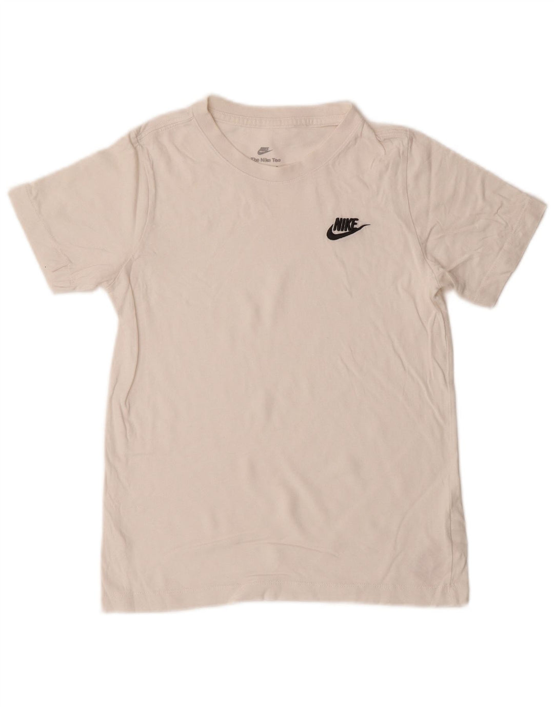Nike Boys T-Shirt Top 10-11 år Medium Hvid Bomuld