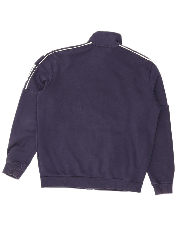 PUMA Mens Graphic Tracksuit Top Jacket Medium Navy Blue