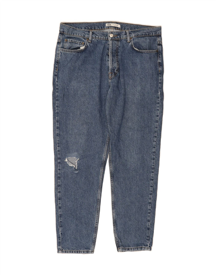 ZARA Mens Slim Jeans EU 46 XL W36 L30 Blue Cotton Vintage Zara and Second-Hand Zara from Messina Hembry 