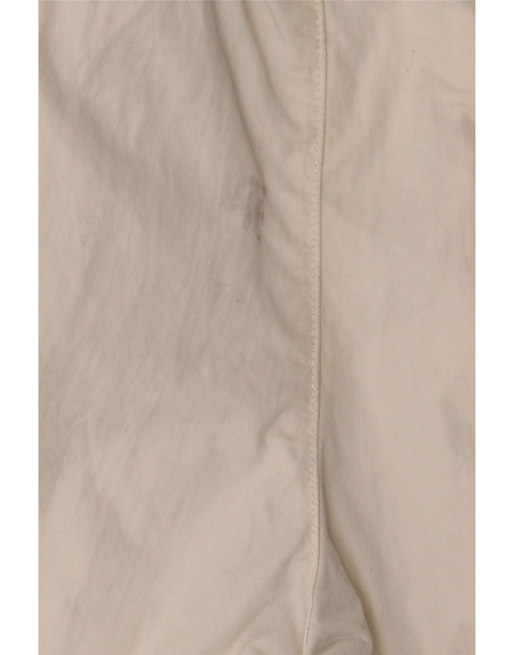 ZARA Herre Cargo Shorts Large W32 Hvid Bomuld