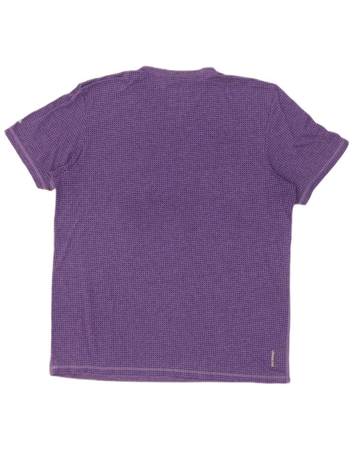 Adidas Herre Panthers Grafisk T-Shirt Top XL Lilla Polyester