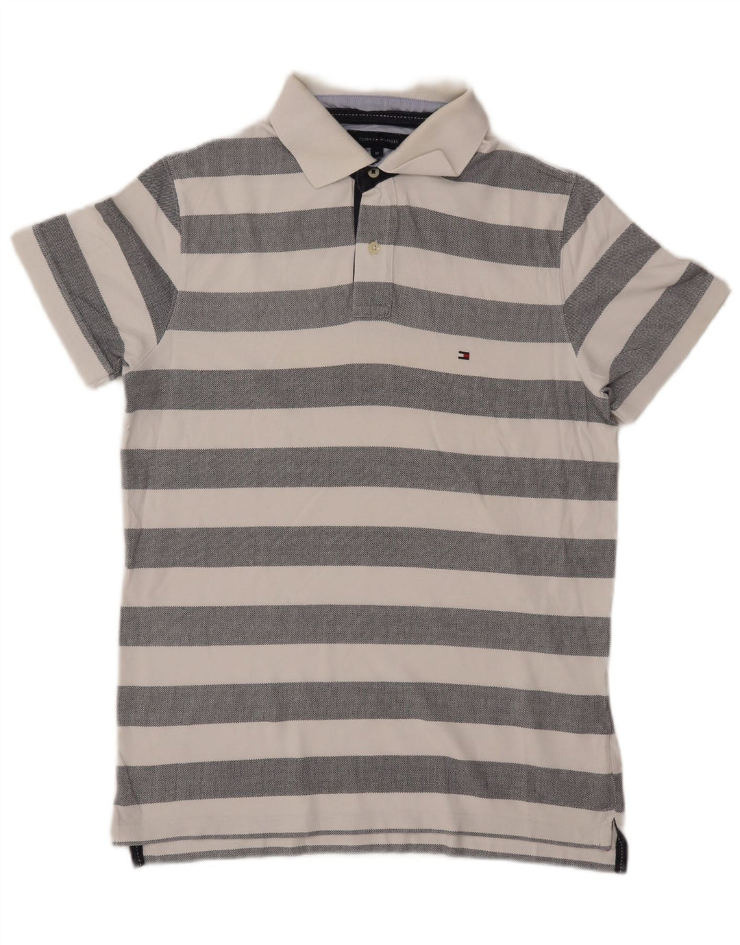 TOMMY HILFIGER Poloshirt til mænd mellemgrå stribet bomuld