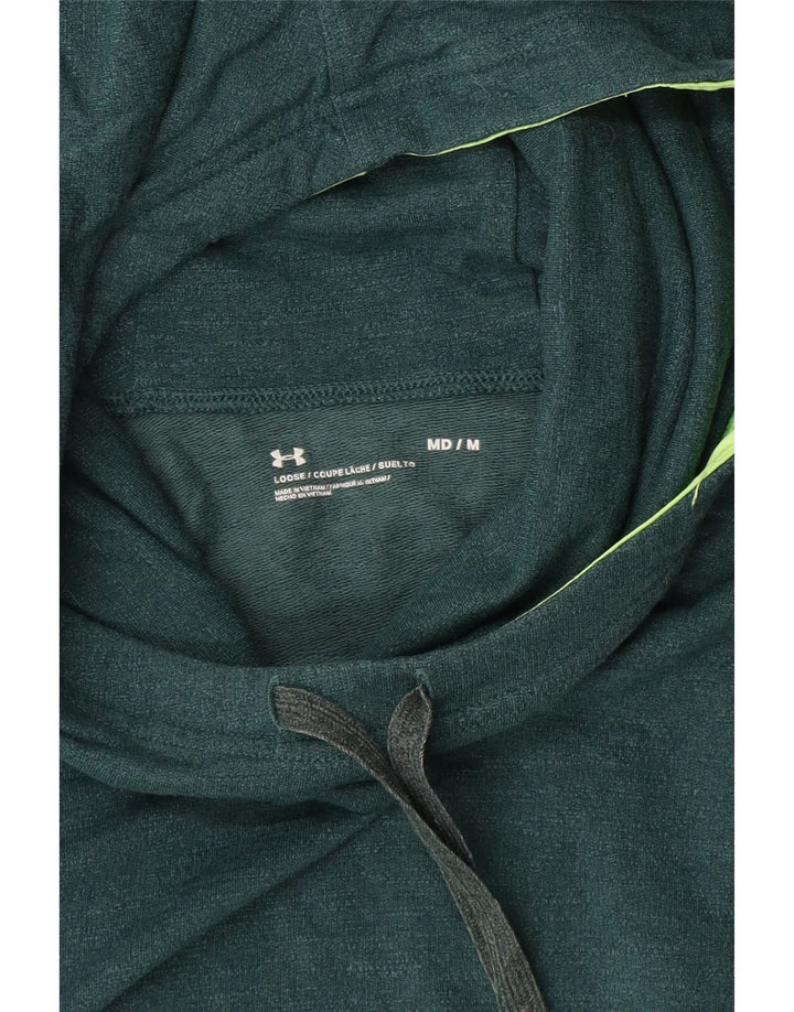UNDER ARMOUR Dame Crop Hoodie Jumper UK 14 Medium Green