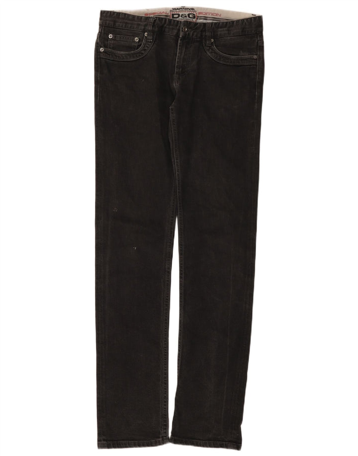 DOLCE & GABBANA Slim Jeans til mænd W34 L35 Sort