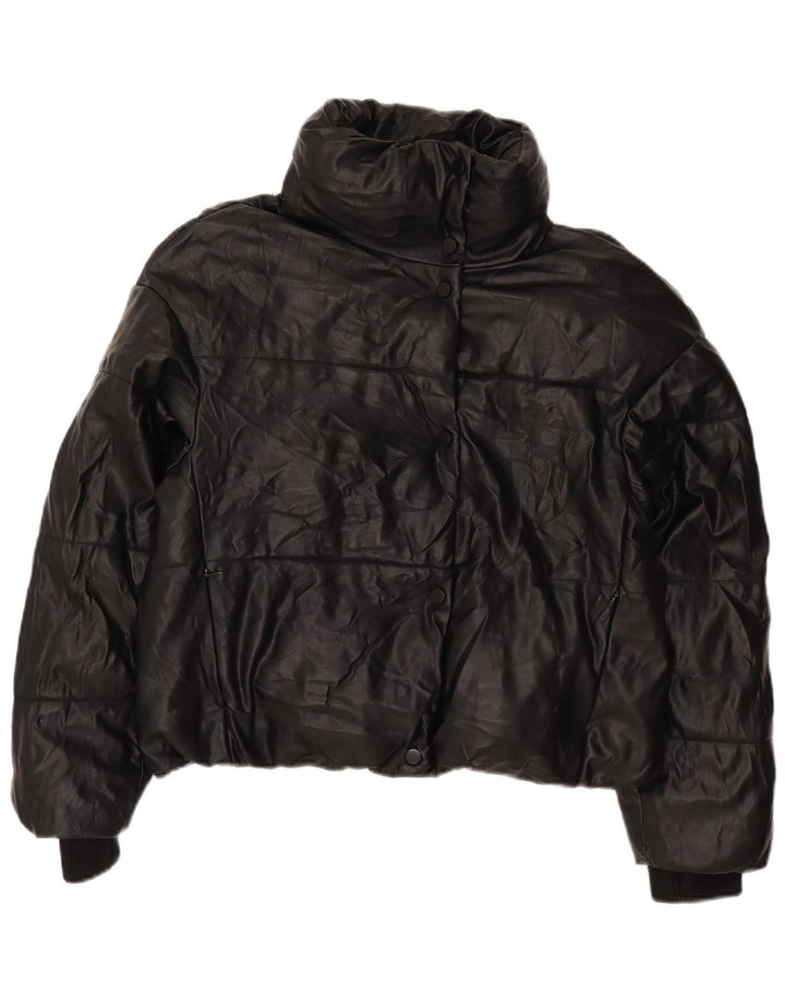 Zara Dame Oversized Polstret Jakke UK 6 XS Sort