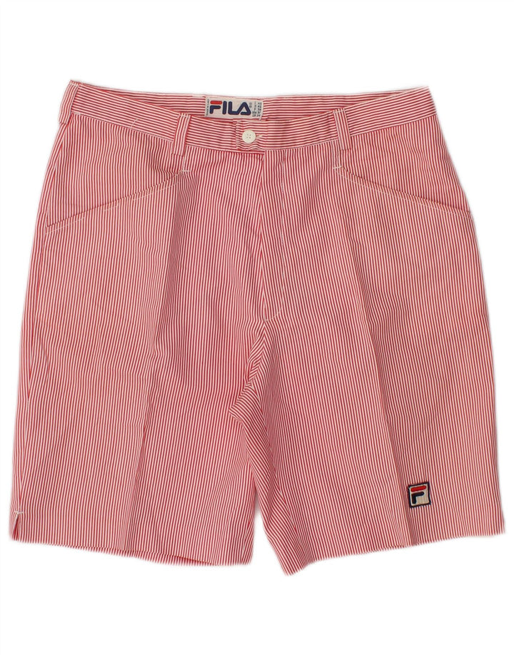 FILA Casual Shorts til mænd W28 Små rødstribet polyester