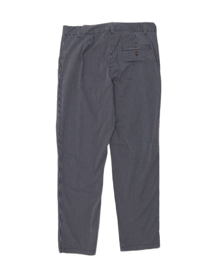 MARKS & SPENCER Womens Chino Trousers UK 12 Medium W32 L30 Navy Blue Vintage Marks & Spencer and Second-Hand Marks & Spencer from Messina Hembry 