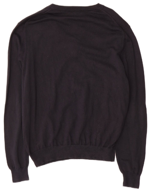 Lyle & Scott Herre V-hals sweater XL marineblå bomuld