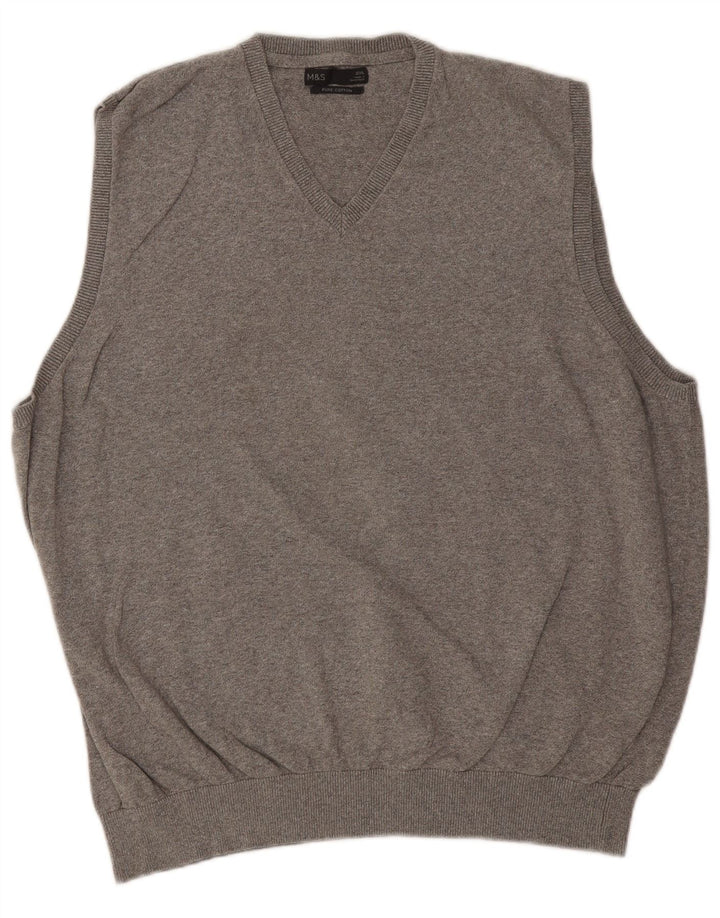 Marks & Spencer Herrevest Tank Top 2XL Grå Bomuld