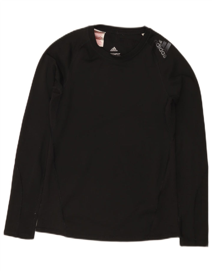 Adidas Boys Climacool Top Langærmet 11-12 År Sort Polyester