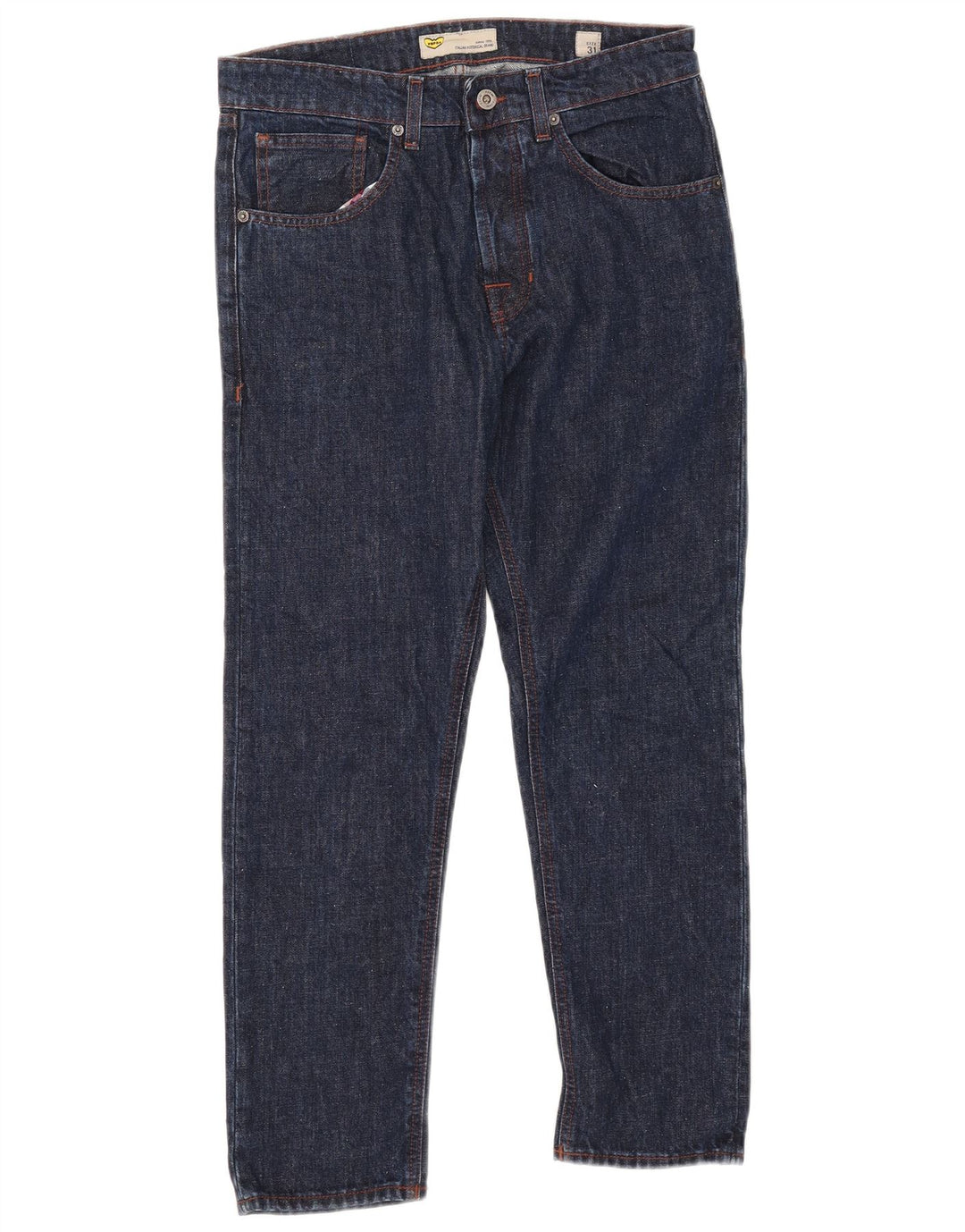 POP 84 Straight jeans til mænd W31 L26 Marineblå bomuld