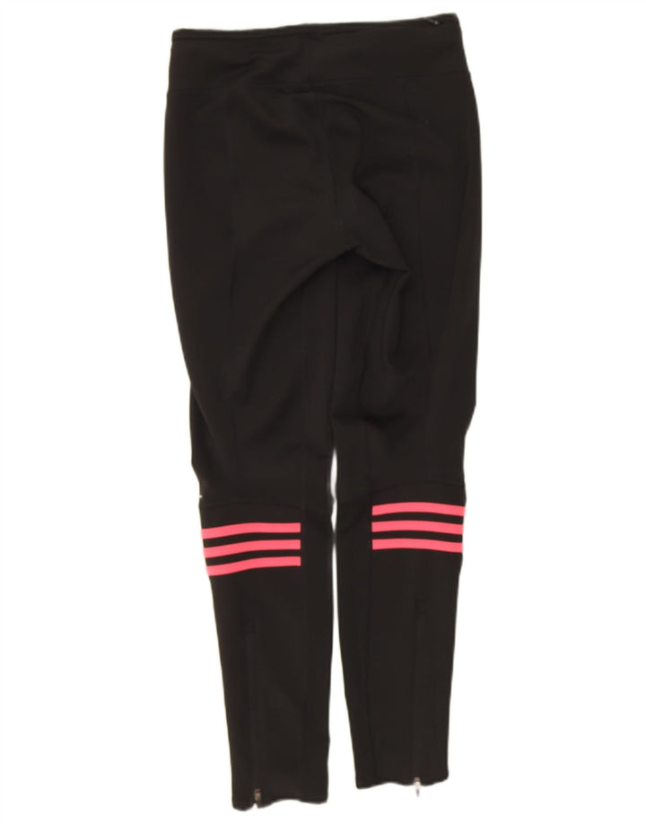 Adidas Womens Climalite Leggings UK 8/10 Small Black Polyester
