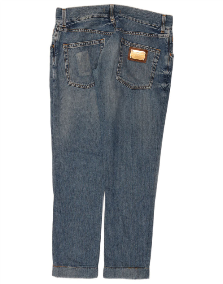 DOLCE & GABBANA Lige jeans til kvinder UK 12 Medium W30 L28 Blå