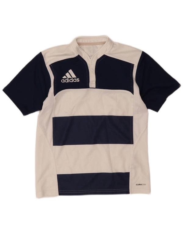 Adidas Boys Climacool T-Shirt Top 13-14 år Hvid Colourblock Polyester