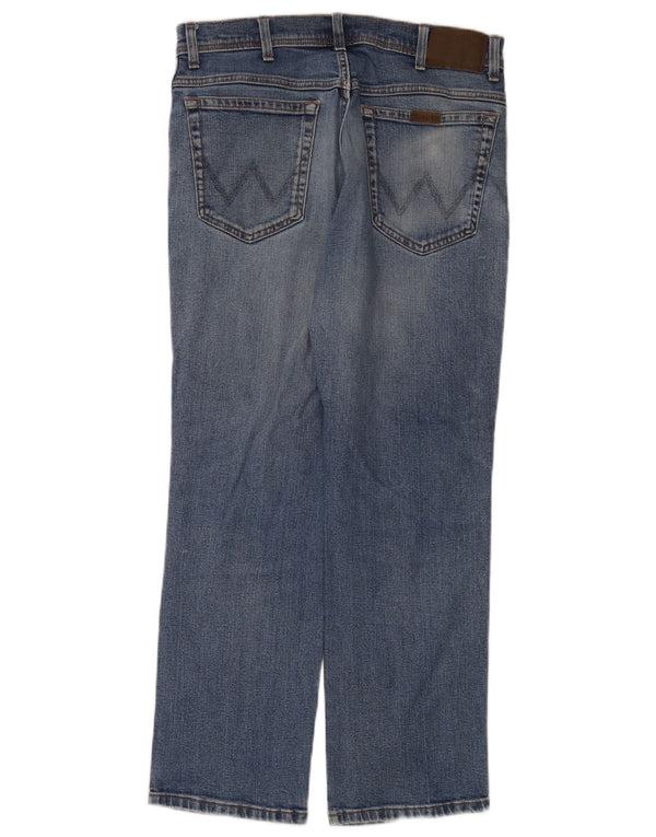 Wrangler Straight Jeans til mænd W34 L30 blå bomuld